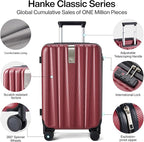 Hanke Luggage Sets 3 piece Carry On Luggage - Image 3