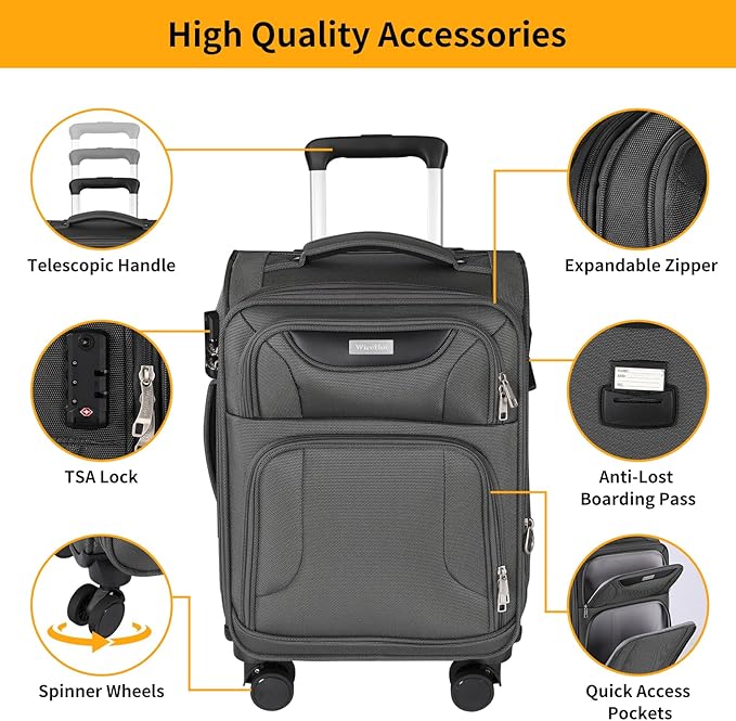 3-Piece Softside Expandable Luggage Set - Image 7