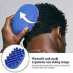 Silicone Curling Hair Brush - Twist King Sponge for Afro Hair, Washable Ergonomic Curl Sponge Styling Tool Wave Brush for Black Men Women Boy Girl All Hair Types