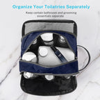 Gonex Travel Toiletry Bag Nylon, Dopp Kit Shaving Bag Toiletry Organizer Deep - Image 4