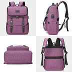 YALUNDISI Vintage Backpack Travel Laptop Backpack - Image 6