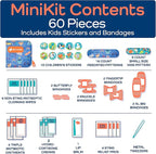 KeepGoing Small Travel First Aid Kit Kids – 60 Pc. Mini First Aid Kit - Image 6