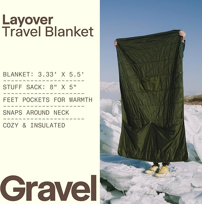Gravel Layover Blanket – Compact, Warm Down Alternative - Image 2