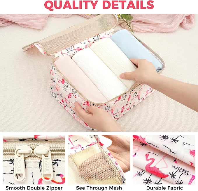 BAGAIL 9 Set Packing Cubes Luggage Packing Organizers - Image 6