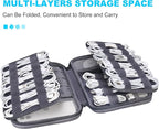 Lacdo Cord Organizer Travel, Cable Organizer Bag Case, Portable Electronics - Image 3