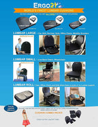 Neck & Back Support Lumbar Roll Made of Liquid Filled Membranes | Chair Back - Image 4