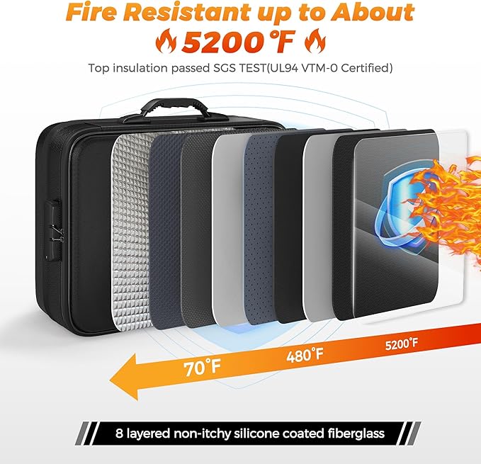 Nacial 5200℉ Fireproof Document Box - Image 4
