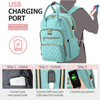 Laptop Backpack for Women, High School Bookbag for Girls - Image 3