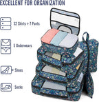 Veken 8 Set Packing Cubes for Travel Essentials, Suitcase Organizer Bags in 4 - Image 5