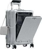 Nobl Travel Carry On Luggage, Noble Zipperless Aluminum Frame PC Hard Shell by NOBL