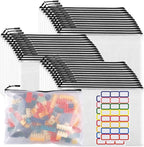 36pcs Large Mesh Zipper Pouch File Bags YOPCDJ Reusable Zippered Pouches by YOPCDJ