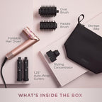 Shark FlexStyle Air Styling & Drying System, Powerful Hair Dryer Brush & Multi-Styler with Auto-Wrap Curlers, Concentrator Attachment and Storage Bag, Blossom Bliss, HD432RS
