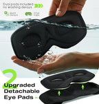 MUSICOZY Sleep Headphones with Bluetooth 5.4 Sleep Mask, Removable 3D Eye Cups - Image 3