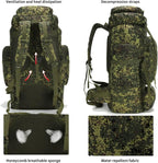 Hiking Backpack for Men 70L/100L Camping Backpack Military Rucksack Molle 3 - Image 2
