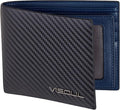 VISOUL Leather Mens Bifold RFID Blocking Wallet by VISOUL