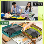 5 Pcs Packing Cubes for Suitcase Large Travel Cubes Carry on Luggage Organizer - Image 5