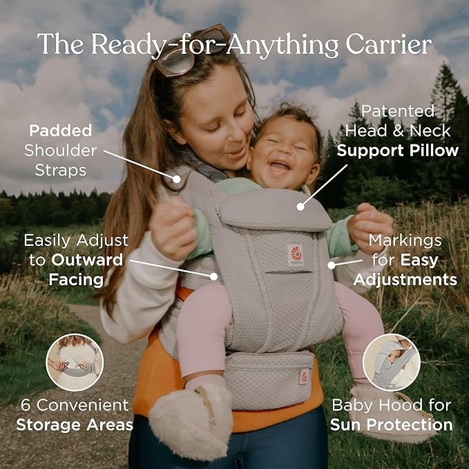 Ergobaby Omni Deluxe Baby Carrier Newborn to Toddler - Image 3