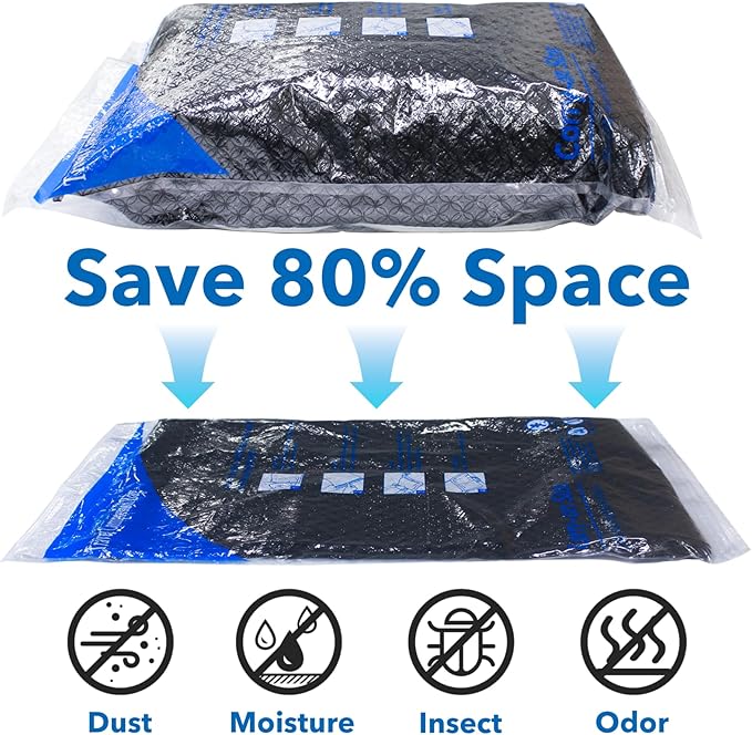 16 Pack Compression Bags for Travel | Vacuum Seal Storage Bags for Luggage & - Image 5
