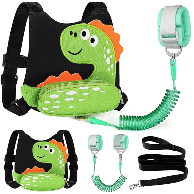 Accmor Toddler Harness Leash, Cute Dinosaur Kids Harness Child Leash by Accmor
