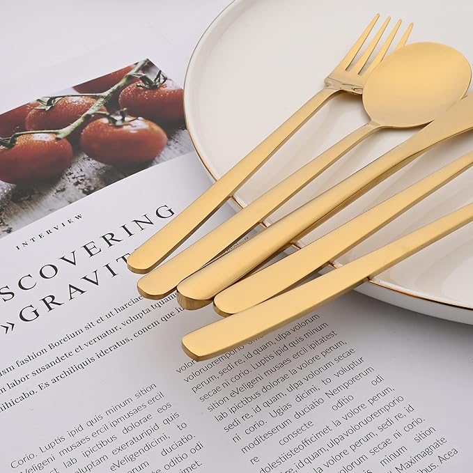 20 Pieces Silverware Set 304 Stainless Steel, Healthy & Eco-Friendly Silver - Image 3