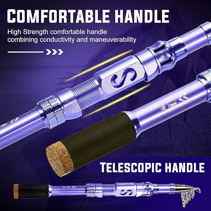 Sougayilang Portable Telescopic Fishing Rod - Image 4