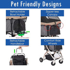 HPZ-PR America Pet Rover Lite Premium Light-Weight Dog/Cat/Pet Stroller Travel - Image 4