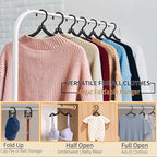 24 Pcs Black Travel Hangers Foldable - Image 4