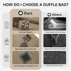 Canvas Expandable Duffle Bag for Men Traveling, Luggage Travel Bag Weekender - Image 5