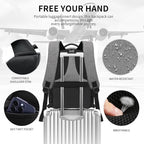 Grey Backpacks for Men, Backpack for School, School Backpack for Boys Teens - Image 5