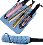 11" X 7.5" Large Heat Resistant Silicone Mat for Hair Styling Tools, Hair Straightener Pad, Curling Iron Mat, Flat Iron Mat, Hot Iron Holster Pad Counter Cover for Travel Vanity Salon