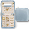 Vlando Velvet Travel Jewelry Case, Jewelry Travel Box by VLANDO