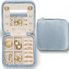 Vlando Velvet Travel Jewelry Case, Jewelry Travel Box by VLANDO