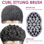 Curly Hair Styling Brush, Melous Curl Defining Brush Comb for Men Women Use Washable and Durable