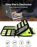 Luxtude Electronics Organizer, Portable Cable Organizer Bag - Image 2
