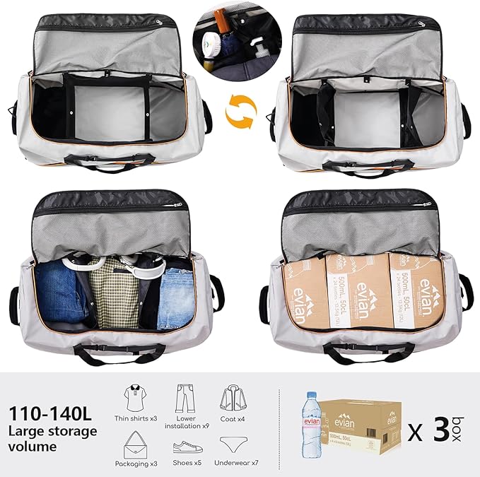 CONTAIL 32" Soft-Sided Rolling Duffle Bag - Image 4