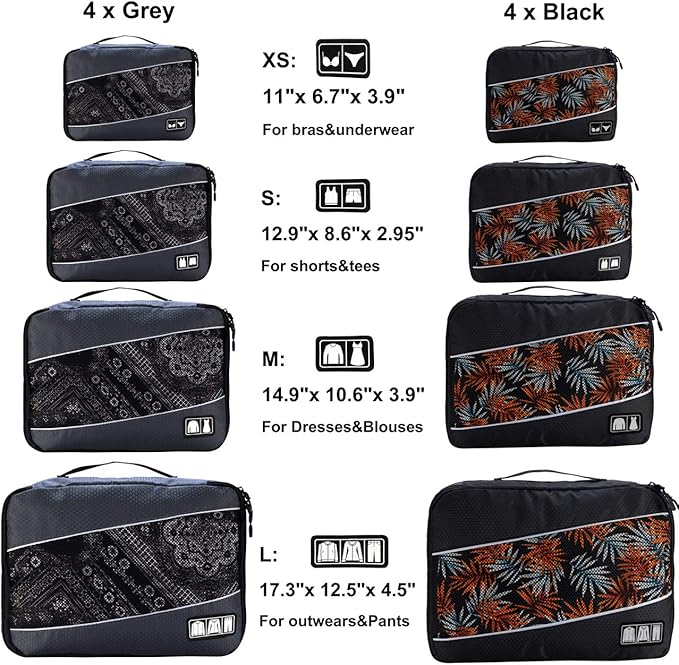 Packing Cubes Luggage Bags Organizer Durable Travel Accessories - Image 2