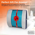 BLACK+DECKER Cooling Gel Lumbar Memory Foam Cushion – Ergonomic Back Support - Image 8