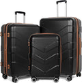 Luggage Sets 3 Piece with Spinner Wheel, Hardside Suitcase Set with TSA Lock by Unknown