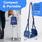 Portable Airplane Foot Hammock for Plane Travel - Image 6