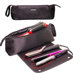 ANGENIL Hair Iron Tools Travel Bag with Heat Resistant Mat, for Curling Iron Wand, Flat Irons, Thermal Brush, Hair Dryer, 2 in 1 Portable Hot Tool Mat Hair Accessories Organizer for Women