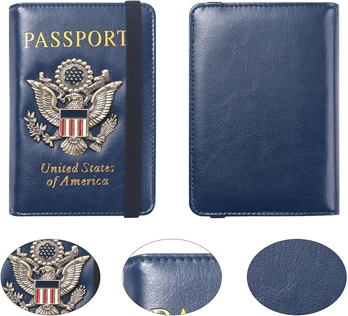 Passport Holder for Travel Passport Cover for Men Passport Wallet Case - Image 3