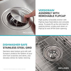 KRAUS Dex 25-inch Undermount 16 Gauge Stainless Steel Single Bowl Kitchen Sink - Image 9