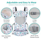 Newborn Baby Front Carrier Backpack, Toddler Baby Body Carrier, 7-66 Lbs - Image 4