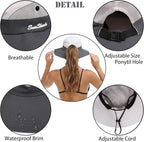Womens Summer Sun Hat Beach Hat Wide Brim Outdoor UV Protection Hat Foldable - Image 3