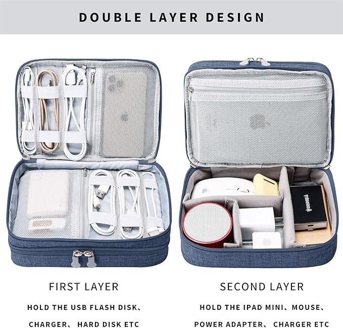mygreen Electronic Organizer Travel Cable Organizer Bag - Image 4