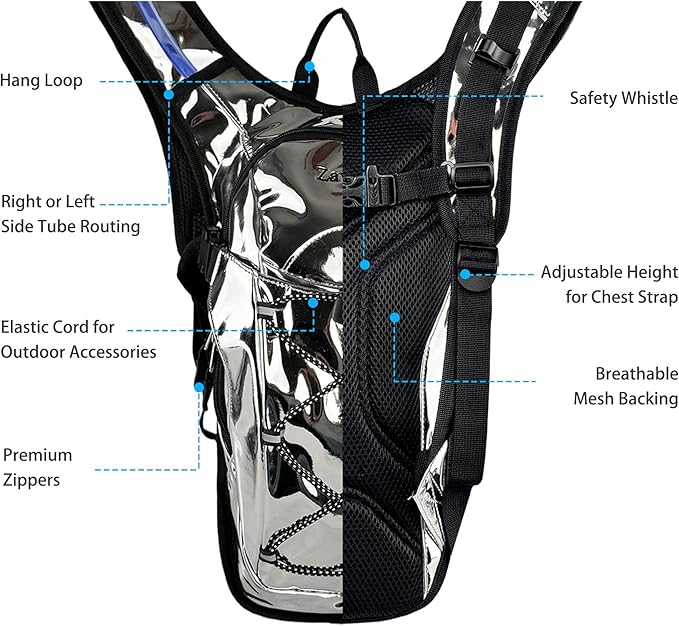 Reflective Hydration Backpack, Hydration Pack - Image 3