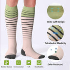LEVSOX Compression Socks for Pregnant Women 20-30 mmHg Knee High Cute Funny - Image 3