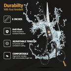 Professional Hair Scissors 6.5 Inch - Premium High Carbon Stainless Steel - Ergonomic Design Ultra Sharp Hair cutting Scissors Blades - Barber Salon Hair Shears for Haircut Scissors