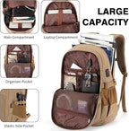 Tzowla Vintage Canvas Laptop Backpack - Image 2