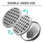 Silicone Twist Hair Brush, Magic Curling Hair Tool for Afro Curls,Vertical Stripe Curl Brushes, Detachable Two-Sided for Men Women Boy Girl Comb, Gray, 1 Piece